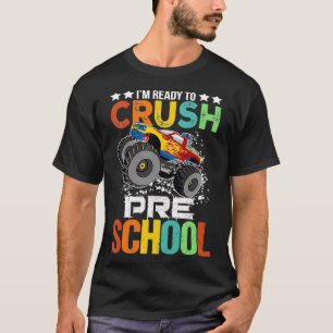 Kids Ready to Crush Preschool Monster Truck Boys B T-Shirt