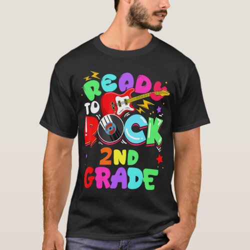 Kids Ready To Rock 2nd Grade First Day Of School B T_Shirt