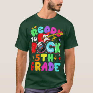 Kids Ready To Rock 5th Grade Guitar Back To School T-Shirt