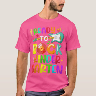Kids Ready To Rock Kindergarten First Day Of 5th G T-Shirt