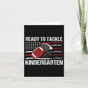 Kids Ready To Tackle Kindergarten First Day Of Sch Card