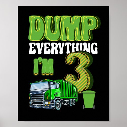 Kids Recycling Trash 3 Year Old Garbage Truck 3rd Poster