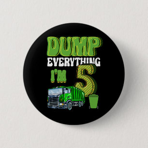 Kids Recycling Trash 5 Year Old Garbage Truck 5th Button