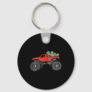 Kids Red Monster Truck Eggs Easter Egg Hunting Boy Keychain