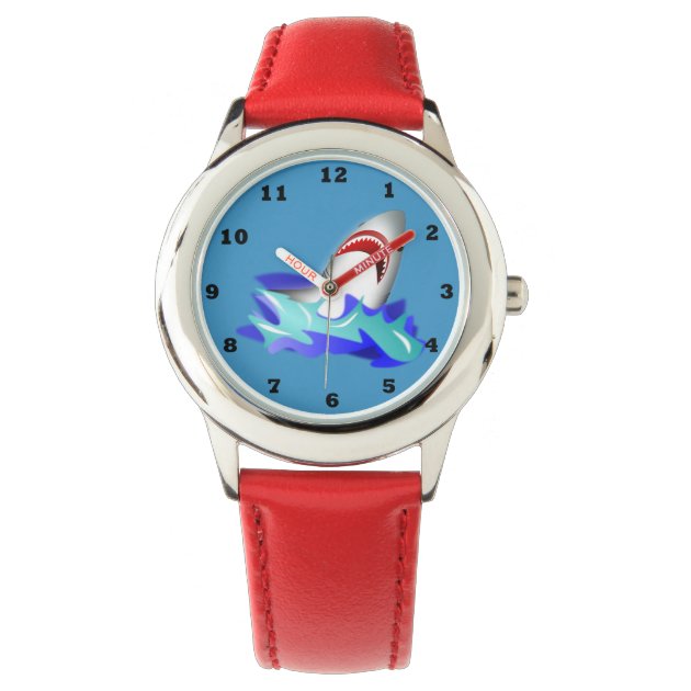 Red best sale shark watch