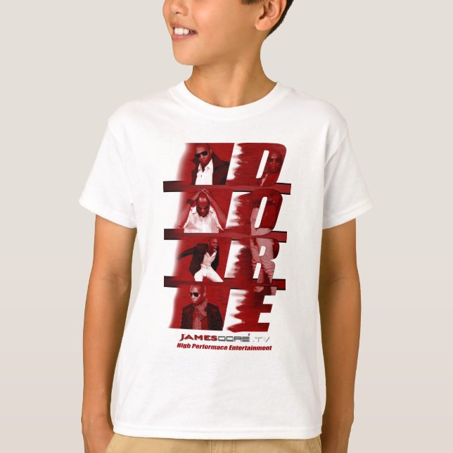 Kids RED T-Shirt White (Front)