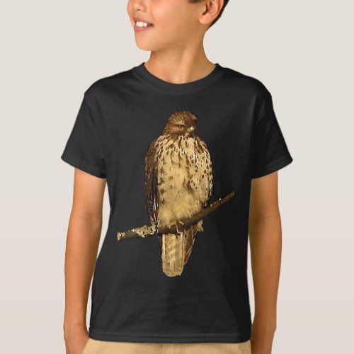 Kids Red Tailed Hawk T_Shirt