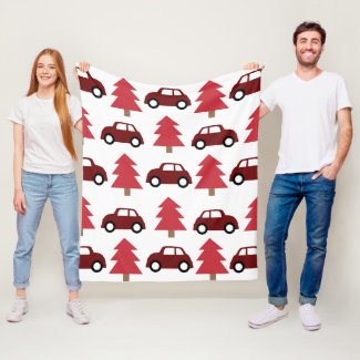 Kids Red Toy Car Christmas Tree