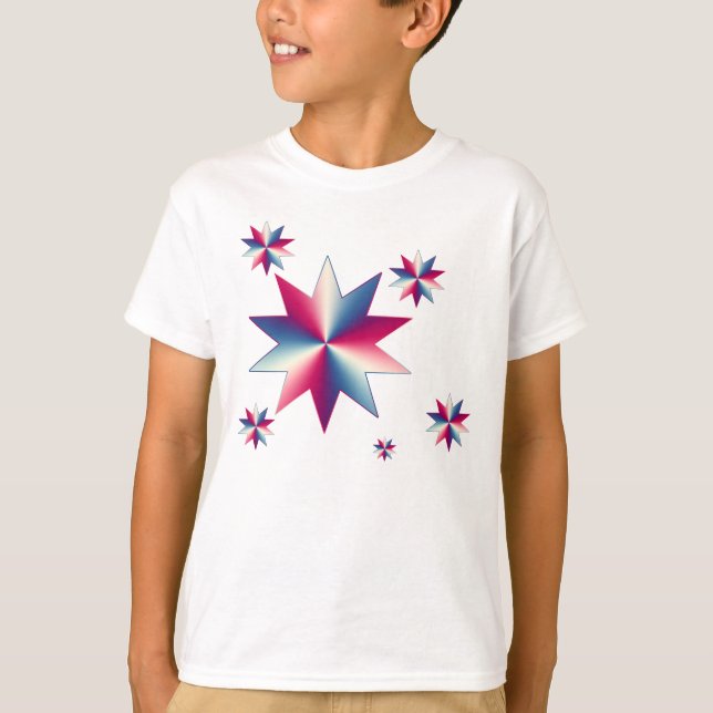 Kids Red, White and Blue T-Shirt (Front)