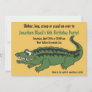Kids Reptile Alligator Birthday Party Invitation