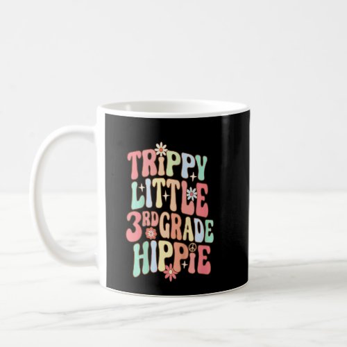 Kids Retro 3rd Grade Trippie Little Hippy Kids Bac Coffee Mug