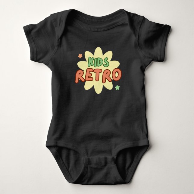 Kids retro baby bodysuit (Front)