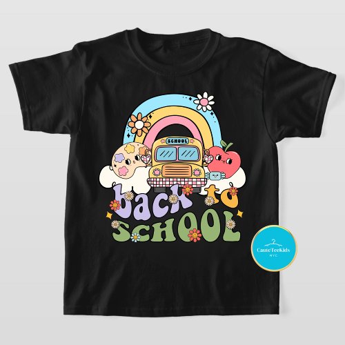 Kids Retro Back To School T_Shirt