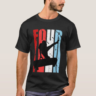 Kids Retro Colors Boys 4th Gymnastics Pommel Horse T-Shirt