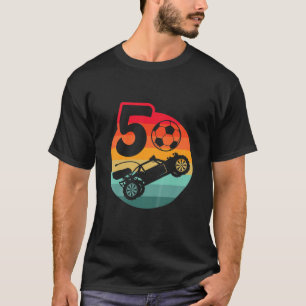 Kids Retro I 5 Year Old I Bday I RC Cars I Soccer T-Shirt