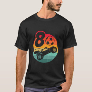 Kids Retro I 8 Year Old I Bday I RC Cars I Soccer T-Shirt