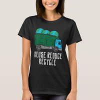 Kids Reuse Reduce Recycle Garbage Truck Earth Boys