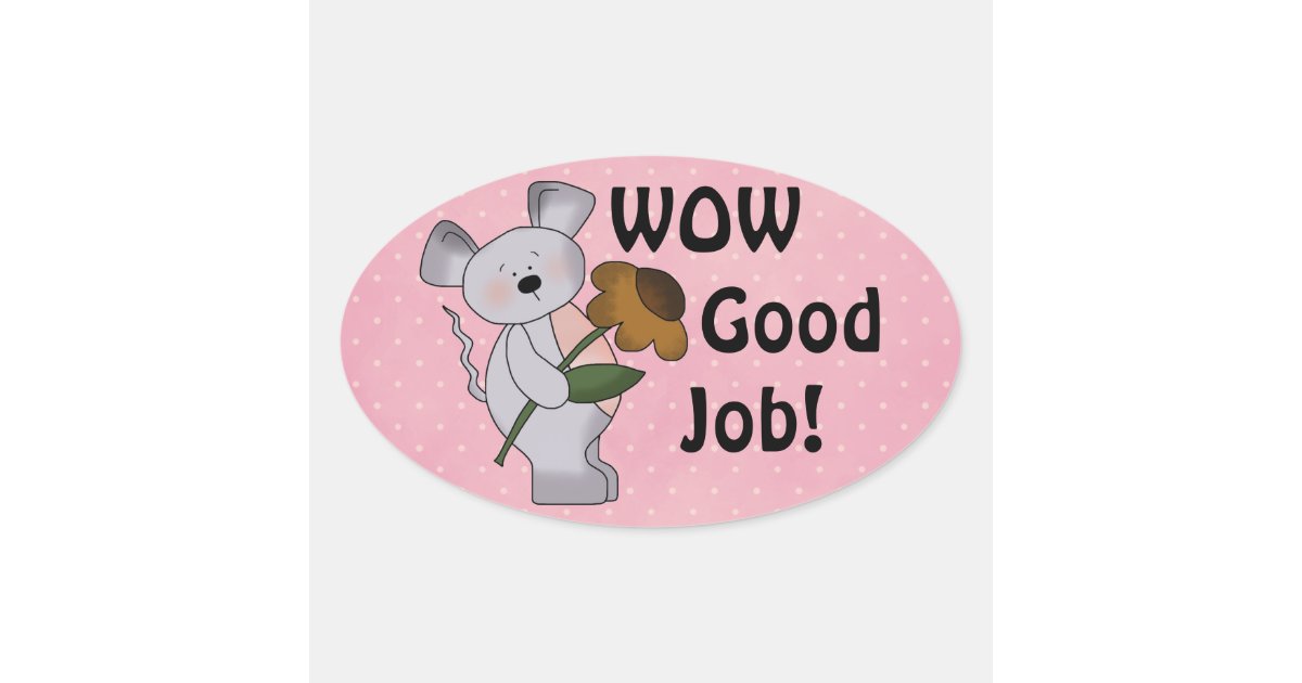 great job sticker for kids, Zazzle