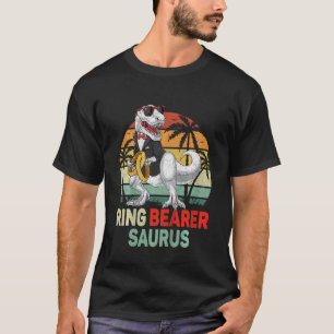 Kids Ring Bearer Boys Trex Dinosaur Wedding Kids R T-Shirt