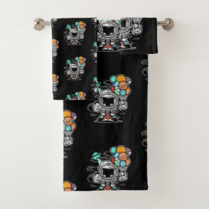 Kids Robot Bath Towel Set