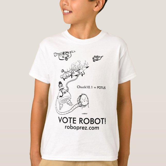 Kids' Robot President T-Shirt (Front)