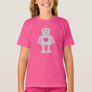 Kids Robot Valentine Shirt