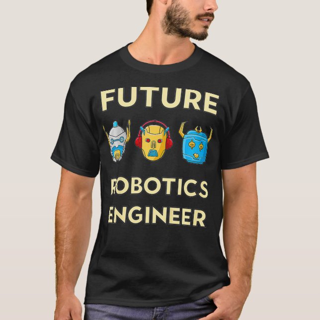 Kids Robots for Kids  Future Robotics Engineer  T-Shirt (Front)