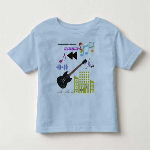 Kids rock stylish design  toddler t_shirt
