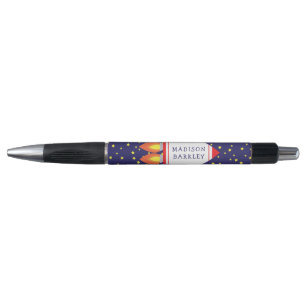 Kids Rocket Ship Cute Pens with Name