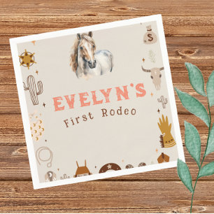 Kids Rodeo Cowboy Rustic Western Napkins