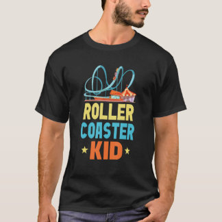 Kids Roller Coaster Kid Roller Coaster Enthusias T-Shirt