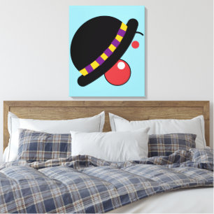 Kids Room Happy Face Clown Canvas Print