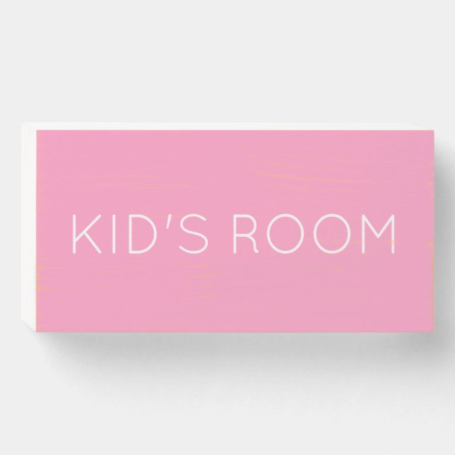 Kid's Room Modern Home Art Wooden Box Sign (Front Horizontal)