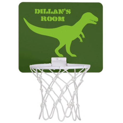 Kids room t_rex dinosaur mini basketball hoop