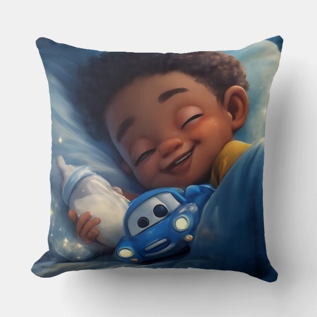 Kids Room Throw Pillow (Front)