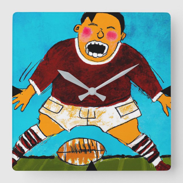 Kid's Rugby Clock (Front)