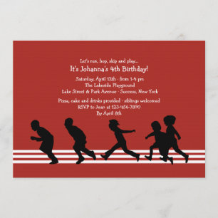 Kids Run Invitation