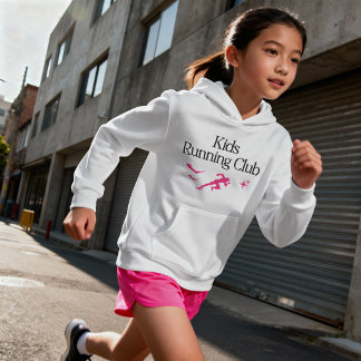 Kids Running Club – Retro Pixel Running Hoodie