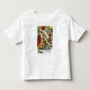 Kids Running to Greet Santa Toddler T-shirt