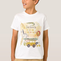 Kid's Safari Adventure Birthday Party T-Shirt