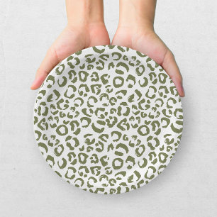 Kid's Safari Leopard Birthday Party Paper Plates