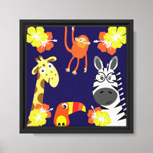 Kids Safari Nursery Art Bedroom Decor
