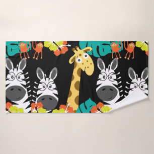 Kids Safari Nursery Beach Bath Towel