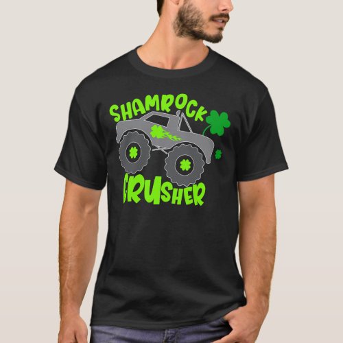 Kids Saint Patricks Day for Monster Truck Lover Bo T_Shirt