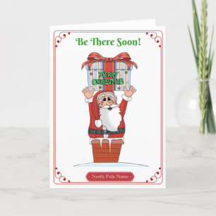 Kids Santa Fun Christmas Card Message and Poem