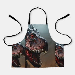 Kids Scary Dinosaur, Full Print Apron