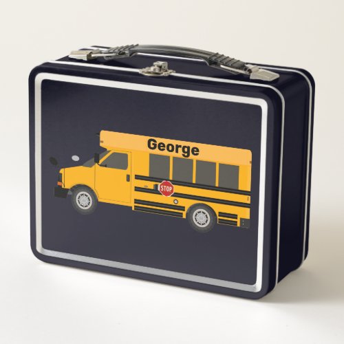 Kids School Bus Lunchboxes Lunch Boxes