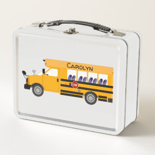 Kid's School Bus Lunchboxes Lunch Boxes