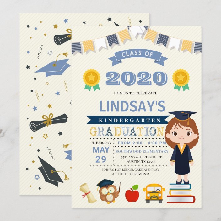 Kids School Graduation Announcement Invitation | Zazzle.com