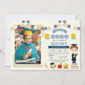Kids School Graduation Photo Invitation (Front)